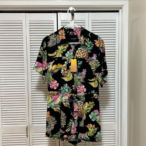 Le Superbe Tropical Print Romper - Picture 2 of 10